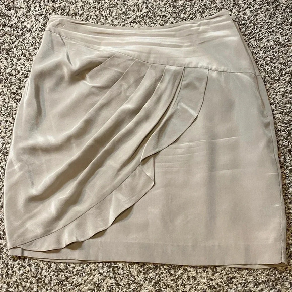 3.1 Phillip Lim Dresses & Skirts - 3.1 Phillip Lim Cream Mini Skirt with Draped Ruffle